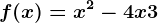 f(x)=x^2-4x+3
