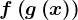 f\left ( g\left ( x \right ) \right )