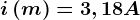 i\left ( m \right )=3,18A
