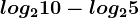 log210-log25