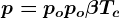 p=po+po\beta Tc