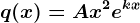 q(x)=Ax^2e^kx