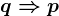 q\Rightarrow p