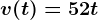 v(t)=5+2t