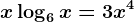 x+\log6x=3x^4