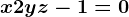 x+2y+z-1=0