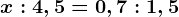 x:4,5=0,7:1,5
