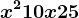 x^2+10x+25