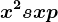 x^2+sx+p