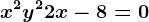x^2+y^2+2x-8=0