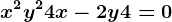 x^2+y^2+4x-2y+4=0