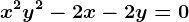 x^2+y^2-2x-2y=0