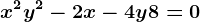 x^2+y^2-2x-4y+8=0
