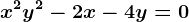x^2+y^2-2x-4y=0