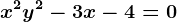 x^2+y^2-3x-4=0