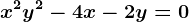 x^2+y^2-4x-2y=0