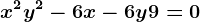 x^2+y^2-6x-6y+9=0