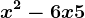 x^2-6x+5