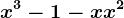 x^3-1-x+x^2