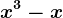 x^3-x