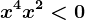 x^4+x^2<0