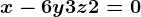 x-6y+3z+2=0