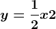 y=\frac12x+2