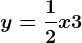 y=\frac12x+3