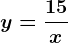 y=\frac15x