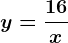 y=\frac16x