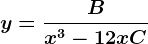 y=\fracBx^3-12x+C
