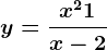 y=\fracx^2+1x-2