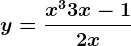 y=\fracx^3+3x-12x