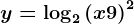 y=\log2\left ( x+9 \right )^2