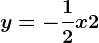 y=-\frac12x+2