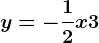 y=-\frac12x+3