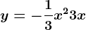 y=-\frac13x^2+3x