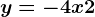 y=-4x+2
