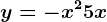 y=-x^2+5x