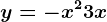 y=-x^2+3x