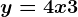 y=4x+3