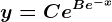 y=Ce^Be^-x