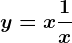 y=x+\frac1x