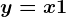 y=x+1