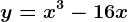 y=x^3-16x