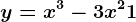 y=x^3-3x^2+1