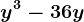 y^3-36y