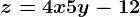 z=4x+5y-12
